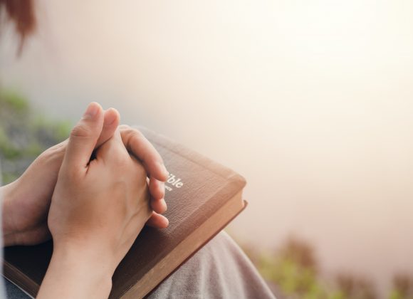 girl's hand sitting praying for god's blessing Along with coming Predigt 5